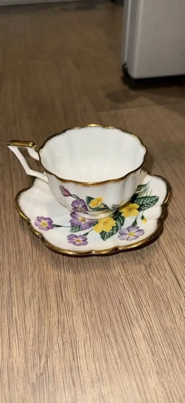 Vintage 1930’s Tea Cup, SALISBURY PRIMULA, Teacup And Saucer, Mother's Day